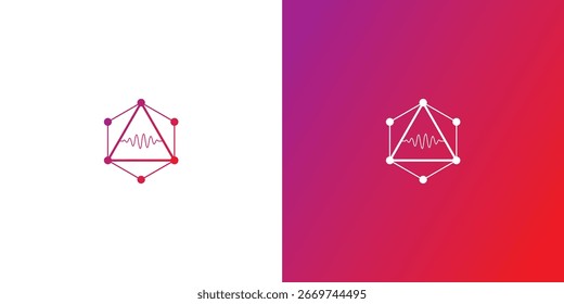 Creative and Minimalist Logo wave triangle
