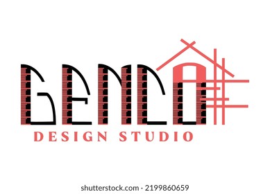 Creative minimalist luxury modern Typography urban logo design