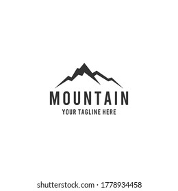 Creative minimalist mountain logo design