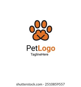 Creative Minimalist Pet Logo Design | Paw Logo | Modern Logo