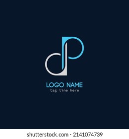 Creative Minimalist Simple DP Modern Vector Unique Concept Logo Design. Free Download.