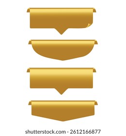 creative and minimalist yellow ribbon set