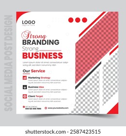 Creative Minimalistic Visual Business Social Media Post Design
