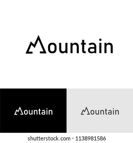 Creative Minimalistist Mountain Logo Design