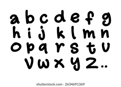 Creative mix of letters and in artistic typography design