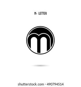 Creative M-letter icon abstract logo design.M-alphabet symbol.Corporate business and industrial logotype symbol.Vector illustration