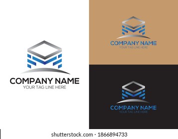 Creative MO Letter Buildi... design For a Company