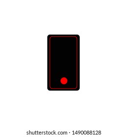 Creative mobile icon on white background