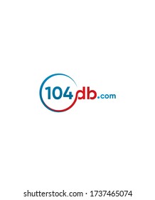 Creative  modern 104 db.com  logo template, Vector logo for business and company identity 