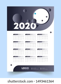 Creative and Modern 2020 Calendar Design for all Type Company