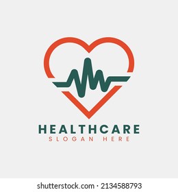 Creative modern abstract clinic hospital logo design, colorful gradient clinic healthcare logo design template