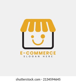 Creative modern abstract eCommerce logo design, colorful gradient online shopping bag logo design template