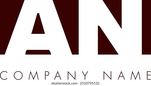 AN creative modern abstract letter logo vector design. It will be suitable for your company and brand identity.