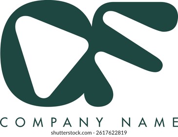 OF creative modern abstract letter logo vector design. Usable for your company or business and brand identity.