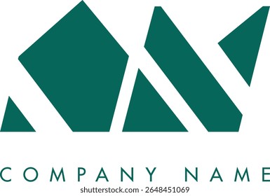 Un diseño de Vector de logotipo de letra abstracta moderna y creativa. Utilizable para su empresa o negocio e identidad de marca.