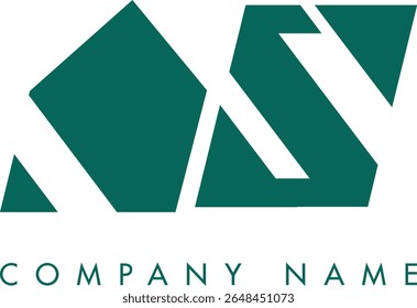 AS diseño de Vector de logotipo de letra abstracta moderna creativa. Utilizable para su empresa o negocio e identidad de marca.