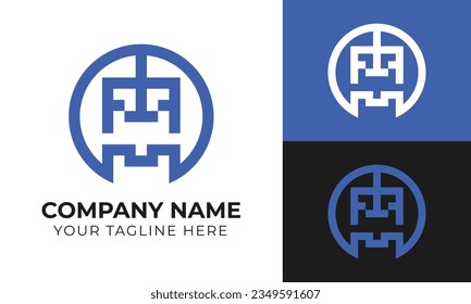 Creative modern abstract minimalist business logo design template