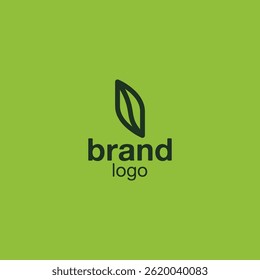 Creative modern abstract nature leaf sign logo design. icon. vector image
