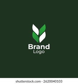 Creative modern abstract nature leaf sign logo design. icon. vector image