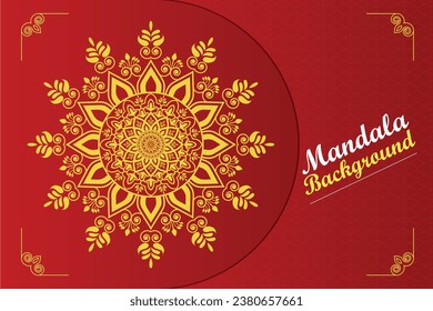 Creative, Modern, Abstract and Professional Coloring Luxury Ornamental Mandala Background Design or Pattern Design Vector