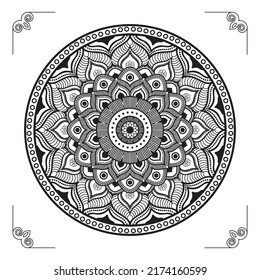 Creative, Modern, Abstract and Professional Luxury Ornamental Mandala Background Design or Pattern Design Vector