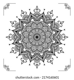 Creative, Modern, Abstract and Professional Luxury Ornamental Mandala Background Design or Pattern Design Vector