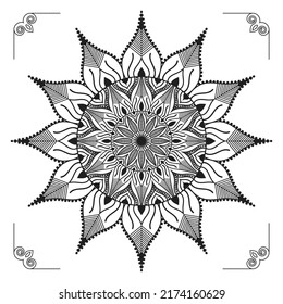 Creative, Modern, Abstract and Professional Luxury Ornamental Mandala Background Design or Pattern Design Vector