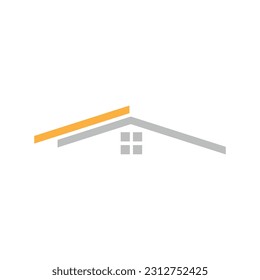 Diseño creativo moderno y abstracto del logotipo inmobiliario, colorido gradiente inmueble propiedad inmobiliaria modelo de diseño del logotipo de la bolsa