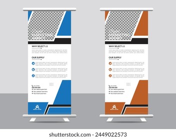 Creative Modern abstract Roll-up banner stand template