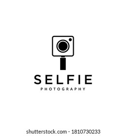 Creative modern abstract selfie camera photography Logo design icon Template