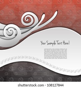 ?olorful creative modern abstract vector banner with spiral pattern