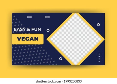 plantilla de vectores de vídeo abstracto creativo y moderno