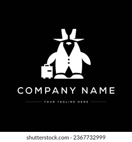 Creative Modern Airplane Logo. Black and White Logo. Usable for Business Logos. Flat Vector Logo Design Template Element