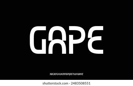 Creative modern alphabet fonts. Abstract typography urban sport, techno, fashion, digital, future creative logo font. vector illustration