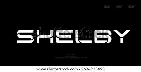 Creative modern alphabet fonts. Typography abstract decorative sport, game, technology, fashion, digital, future creative logo font. vector illustration