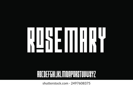Alfabeto moderno creativo. Tipografía con regular moderno y número. conjunto de Fuentes de estilo minimalista. Ilustración vectorial