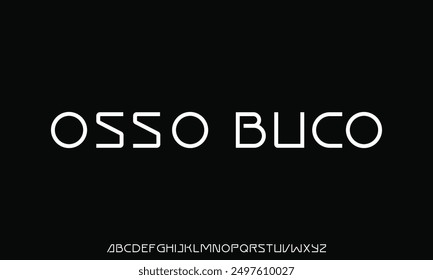 Creative modern alphabet. Typography with modern regular and number. minimalist style fonts set. vector illustration