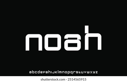 Creative modern alphabet. Typography with modern regular and number. minimalist style fonts set. vector illustration