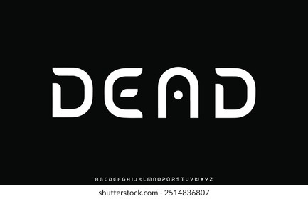 creative modern alphabet. Typography with modern regular and number. minimalist style fonts set. vector illustration