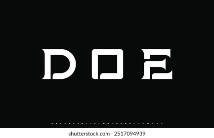 creative modern alphabet. Typography with modern regular and number. minimalist style fonts set. vector illustration