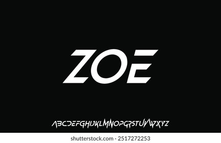 creative modern alphabet. Typography with modern regular and number. minimalist style fonts set. vector illustration