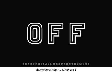 creative modern alphabet. Typography with modern regular and number. minimalist style fonts set. vector illustration