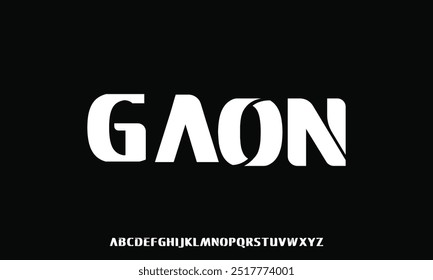 creative modern alphabet. Typography with modern regular and number. minimalist style fonts set. vector illustration
