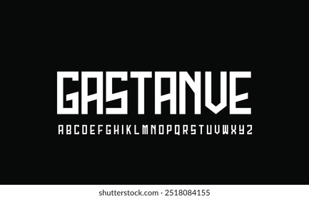 Creative modern alphabet. Typography with modern regular and number. minimalist style fonts set. vector illustration