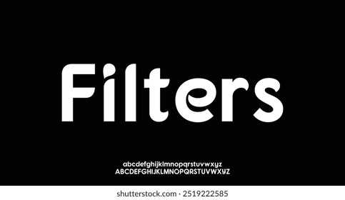 creative modern alphabet. Typography with modern regular and number. minimalist style fonts set. vector illustration