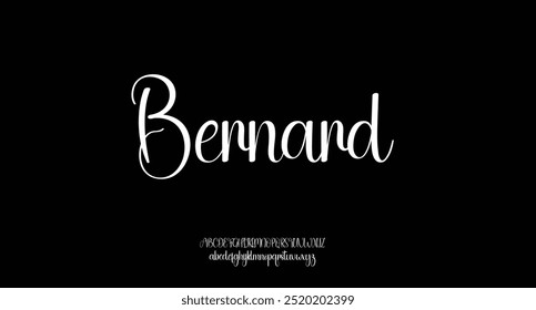 creative modern alphabet. Typography with modern regular and number. minimalist style fonts set. vector illustration