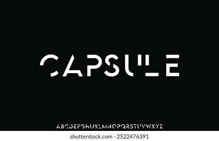 creative modern alphabet. Typography with modern regular and number. minimalist style fonts set. vector illustration