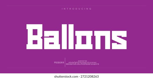 creative modern alphabet. Typography with modern regular and number. minimalist style fonts set. vector illustration