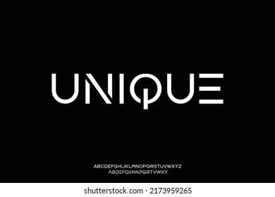 Creative modern alphabets display font vector with alternate