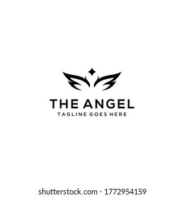 Creative modern angel logo design